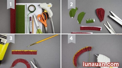 Ảnh minh họa 3 - Tự làm bình hoa giấy cục vạn thọ siêu đẹp, siêu xinh trang trí cho căn phòng nhỏ !