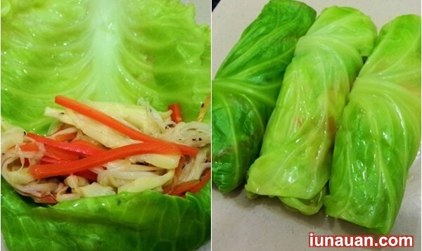 Ảnh minh họa 7 - Cách làm món bắp cải cuộn chay thơm ngon, thanh mát !